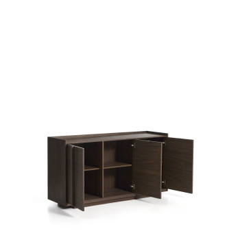 Buffet Onix en placage noyer finition foncée 150 x 80 cm Crédit FSC Mix