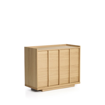 Buffet Onix en placage chêne finition naturelle 100 x 80 cm Crédit FSC Mix