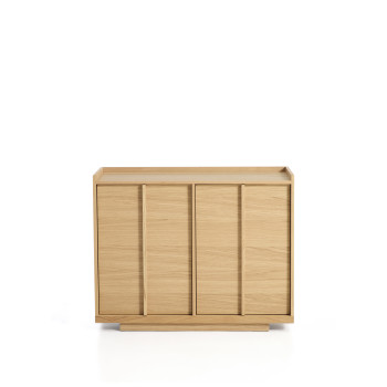 Buffet Onix en placage chêne finition naturelle 100 x 80 cm Crédit FSC Mix