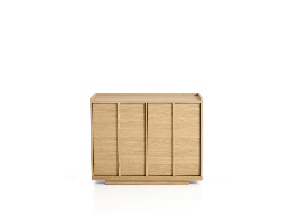 Buffet Onix en placage chêne finition naturelle 100 x 80 cm Crédit FSC Mix