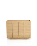 Buffet Onix en placage chêne finition naturelle 100 x 80 cm Crédit FSC Mix