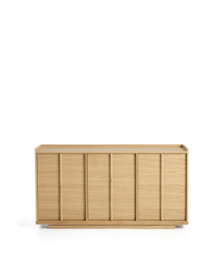 Buffet Onix en placage chêne finition naturelle 150 x 80 cm Crédit FSC Mix