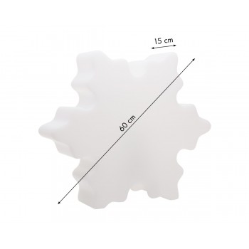 Cristal de neige lumineux 60 cm 32436W Design 8 saisons