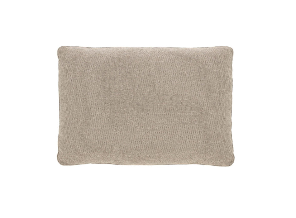 Coussin Blok en chenille beige 40 x 60 cm