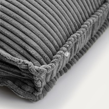 Coussin Blok en velours côtelé épais