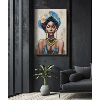 PEINTURE SUR TOILE AVEC CADRE AYDA -B-