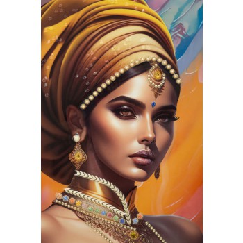 PEINTURE SUR TOILE AVEC CADRE SAMIRA -A-