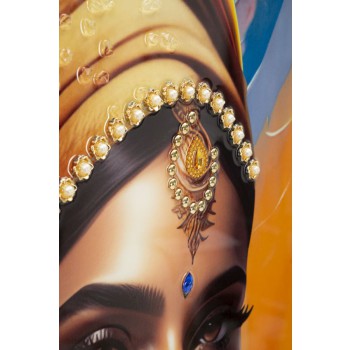 PEINTURE SUR TOILE AVEC CADRE SAMIRA -A-