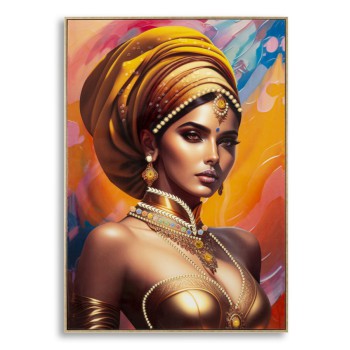 PEINTURE SUR TOILE AVEC CADRE SAMIRA -A-