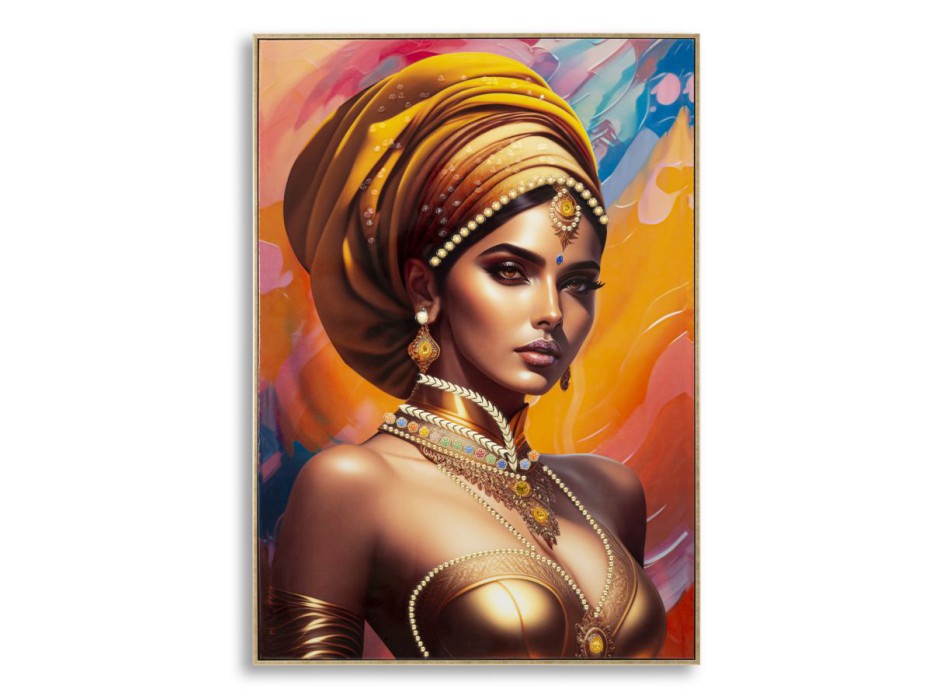 PEINTURE SUR TOILE AVEC CADRE SAMIRA -A-