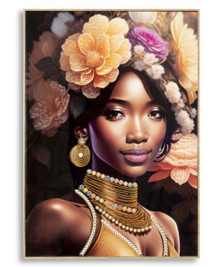 PEINTURE SUR TOILE AVEC CADRE ZENA -A-