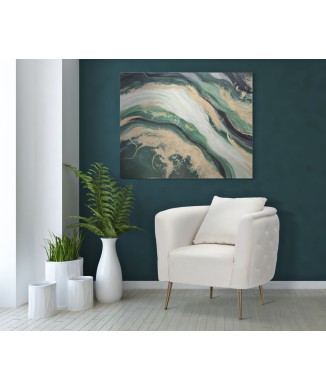 PEINTURE SUR TOILE DE VERDURE