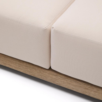 Canapé 2 places Ambra en bois d'acacia massif finition claire, 174 cm, FSC 100%