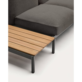 Canapé d'angle d'extérieur modulable Sorells 4 places avec rembourrage