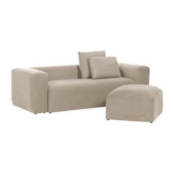 Canapé Blok 2 places beige 210 cm