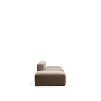 Canapé 3 places Blok avec pouf d'extrémité en chenille