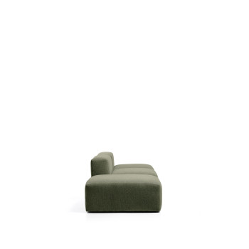 Canapé 3 places Blok avec pouf d'extrémité en chenille