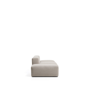 Canapé 3 places Blok avec pouf d'extrémité en chenille
