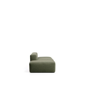 Canapé 3 places Blok avec pouf d'extrémité en chenille