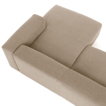 Canapé Blok 4 places méridienne droite beige 330 cm