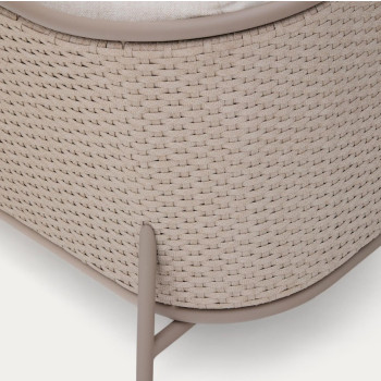 Canapé d'extérieur 3 places Sedalis en aluminium et corde