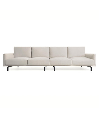 Canapé 4 places Galene, beige, 334 cm, certification FSC Mix