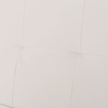 Canapé-lit ajustable avec 2 coussins en similicuir