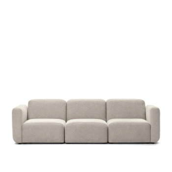 Canapé modulable 3 places Neom, beige, 263 cm, FSC Mix Credit