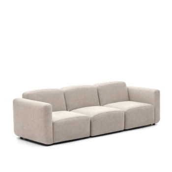 Canapé modulable 3 places Neom, beige, 263 cm, FSC Mix Credit