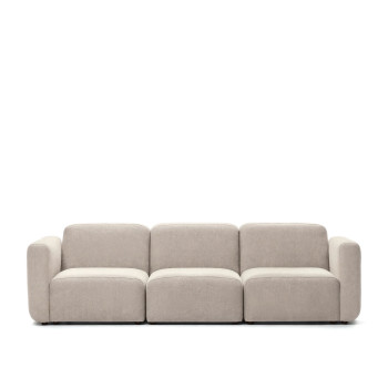Canapé modulable 3 places Neom, beige, 263 cm, FSC Mix Credit