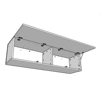 Isoka Elements - Unité Murale Isoka Vasistas L.133.6 H.40 P.39.2 Chêne Naturel