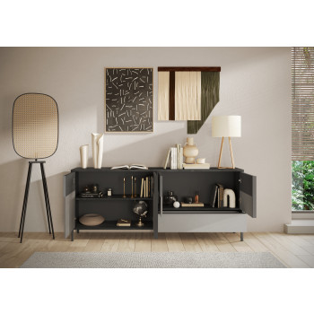 EVEREST - Buffet 4 portes, 1 tiroir