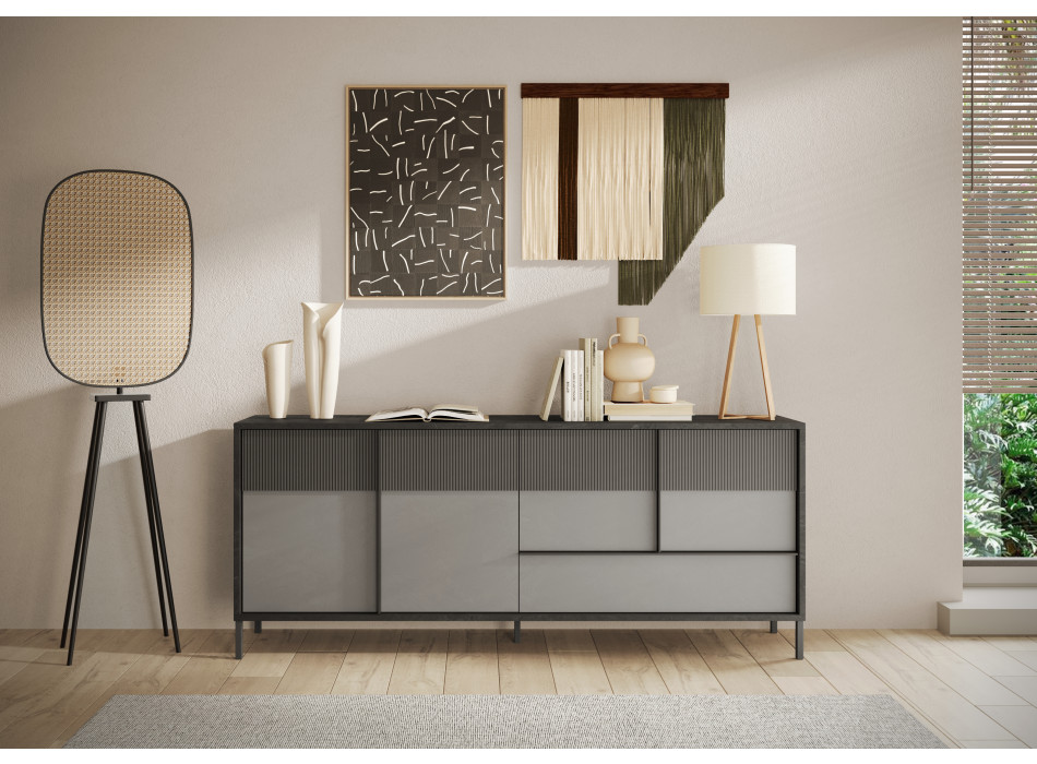 EVEREST - Buffet 4 portes, 1 tiroir