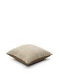 Housse de coussin de sol Nalian 100 % PET beige à carreaux 70 x 70 cm
