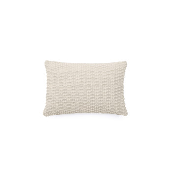 Taie d'oreiller Mascarell en coton et polyester blanc 40 x 60 cm