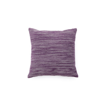 Housse de coussin en coton jacquard rayé Niera