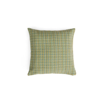 Housse de coussin Nivara en tissu texturé vert 50 x 50 cm