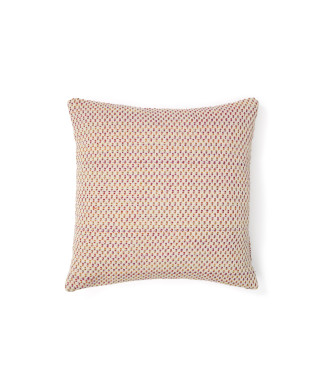 Housse de coussin Milianne en coton jacquard multicolore 50 x 50 cm