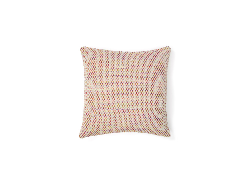 Housse de coussin Milianne en coton jacquard multicolore 50 x 50 cm