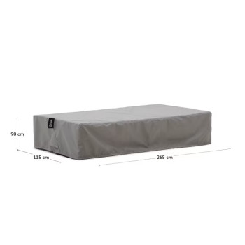 Housse de protection Iria pour canapés et tables d'extérieur, max. 265 x 115 cm
