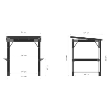 Keter Gazebo BAR Signature Noyer