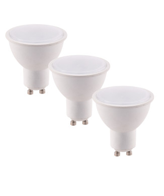Kit de 3 ampoules LED GU10 6W 490LM 4000K 100° 50X57mm 15000h IRC80