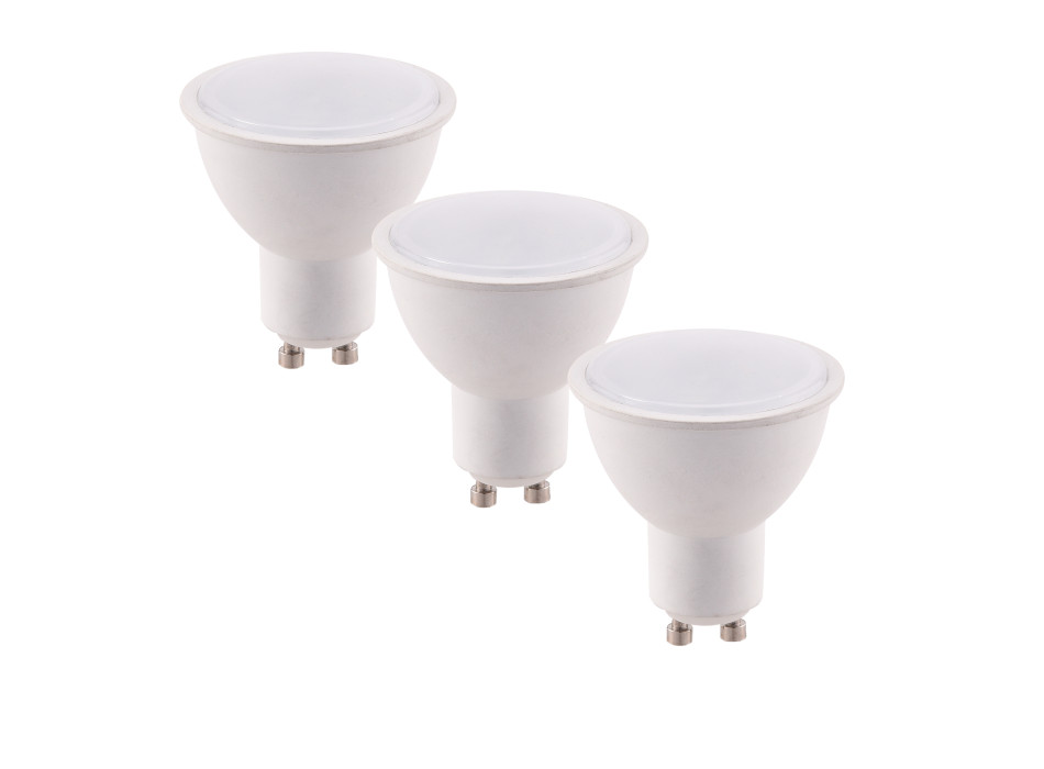 Kit de 3 ampoules LED GU10 6W 490LM 4000K 100° 50X57mm 15000h IRC80