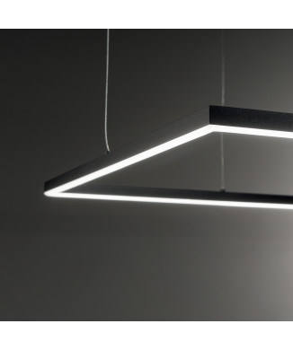 Lampe suspendue carrée Oracle Slim SP par Ideal Lux
