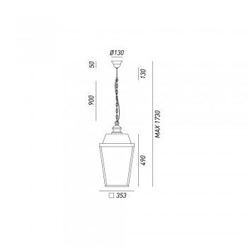 Lampe à suspension QUADRO 262.51.OB IL FANALE