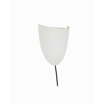 Applique Nibla en métal effet argile blanche