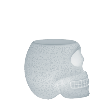 LAMPE DE TABLE ET TABOURET MEXICO AVEC LED RECHARGEABLE 70005LED QEEBOO