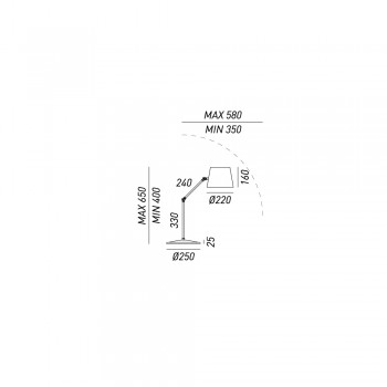 Lampe de table orientable 271.06.OF REPORTER IL FANALE