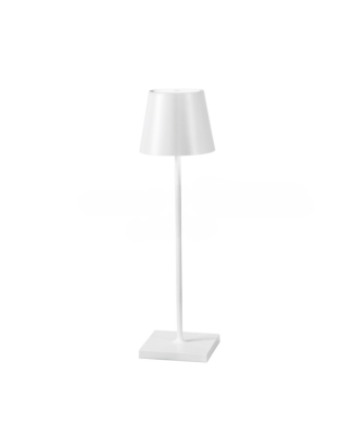 Lampe de table LED rechargeable blanche 2,2 W 190 lm 3000 K, intensité variable, IP54, 7 x 25 cm