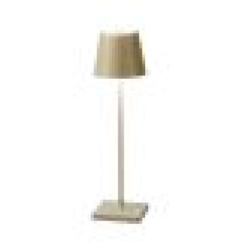 Lampe de table LED rechargeable DRINK GOLD 2,2 W 190 lm 3000 K, intensité variable, IP54, 7 x 25 cm